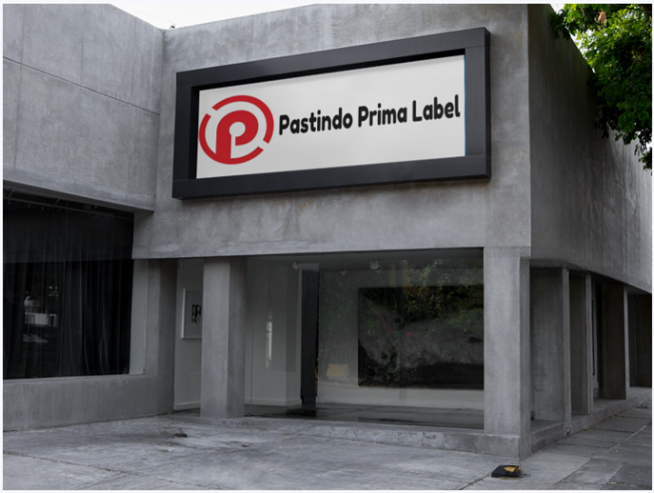 Bangunan Pastindo label sticker